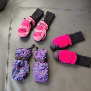 Toddler mittens (girl) size 2t-4t
